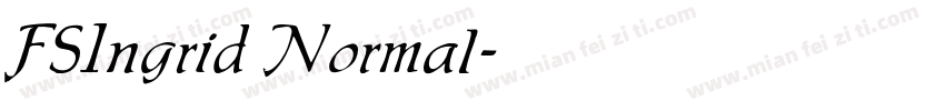 FSIngrid Normal字体转换